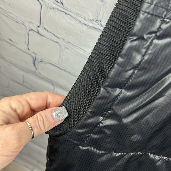 Steve's Jeans Vest  Black Puffer Zip Snap Pockets Mock Neck Hidden Hood Size 2XL - Picture 3 of 10